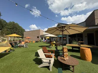 Crooked Hammock Brewery Raleigh NC family-friendly brewery with outdoor playground and seating
